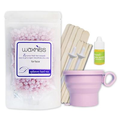 Waxkiss Hard Wax Kit for Face, 1 Set