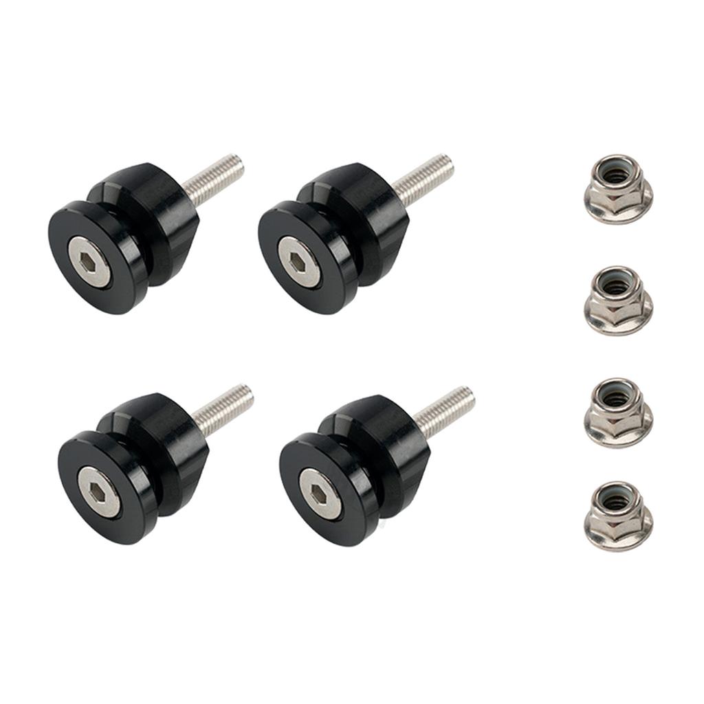 Pack of 4 Motorcycle Tail Box Quick Release Mounting Pads Aluminum Alloy with Antislip Rubber for Stability Accessories