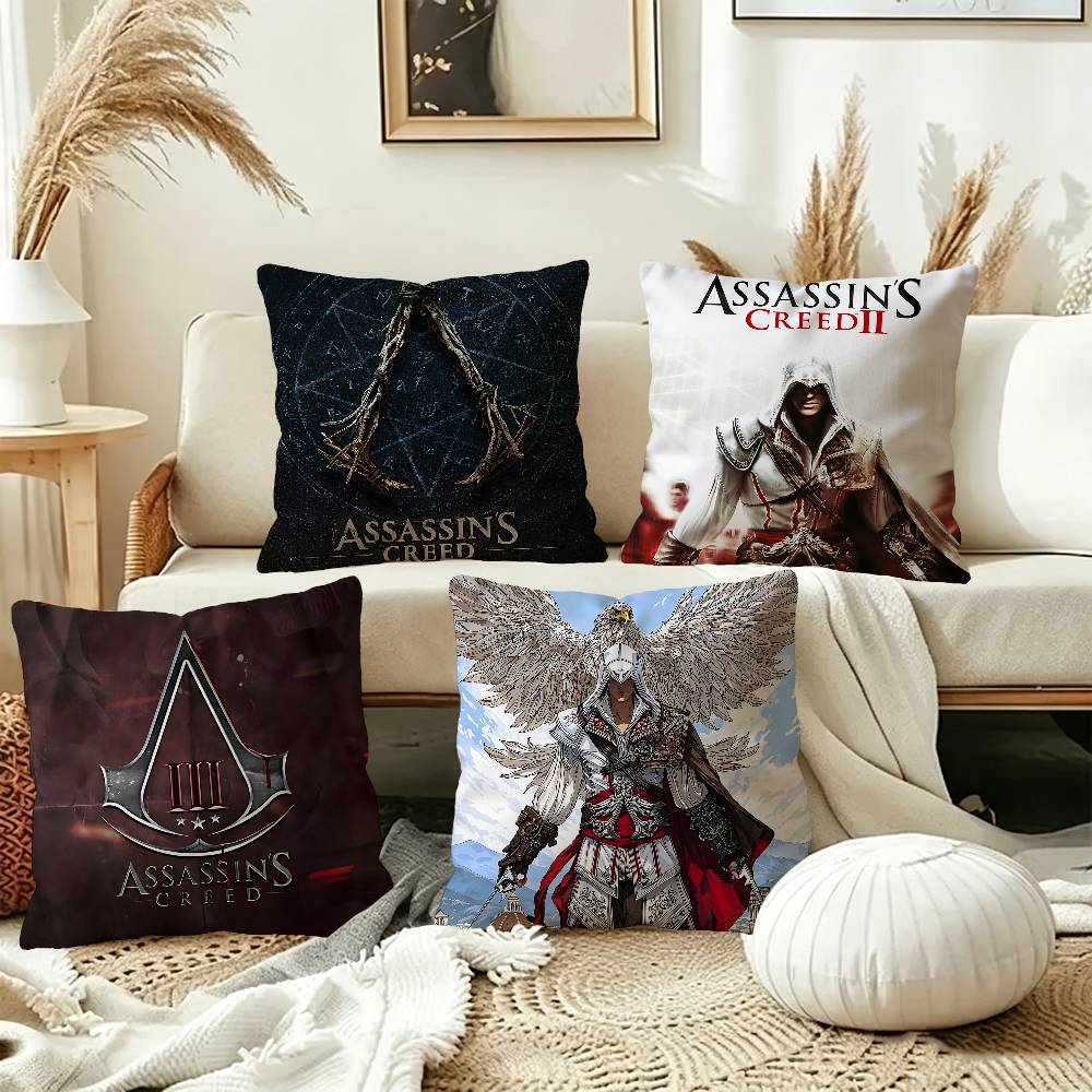 Game A-Assassins C-Creeds Pillow Cover Design cushion Cover decor Holiday Decorati