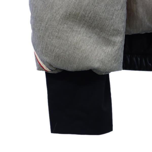 Moncler Logo Embroidery Down Jacket 4 Gray Men's Used