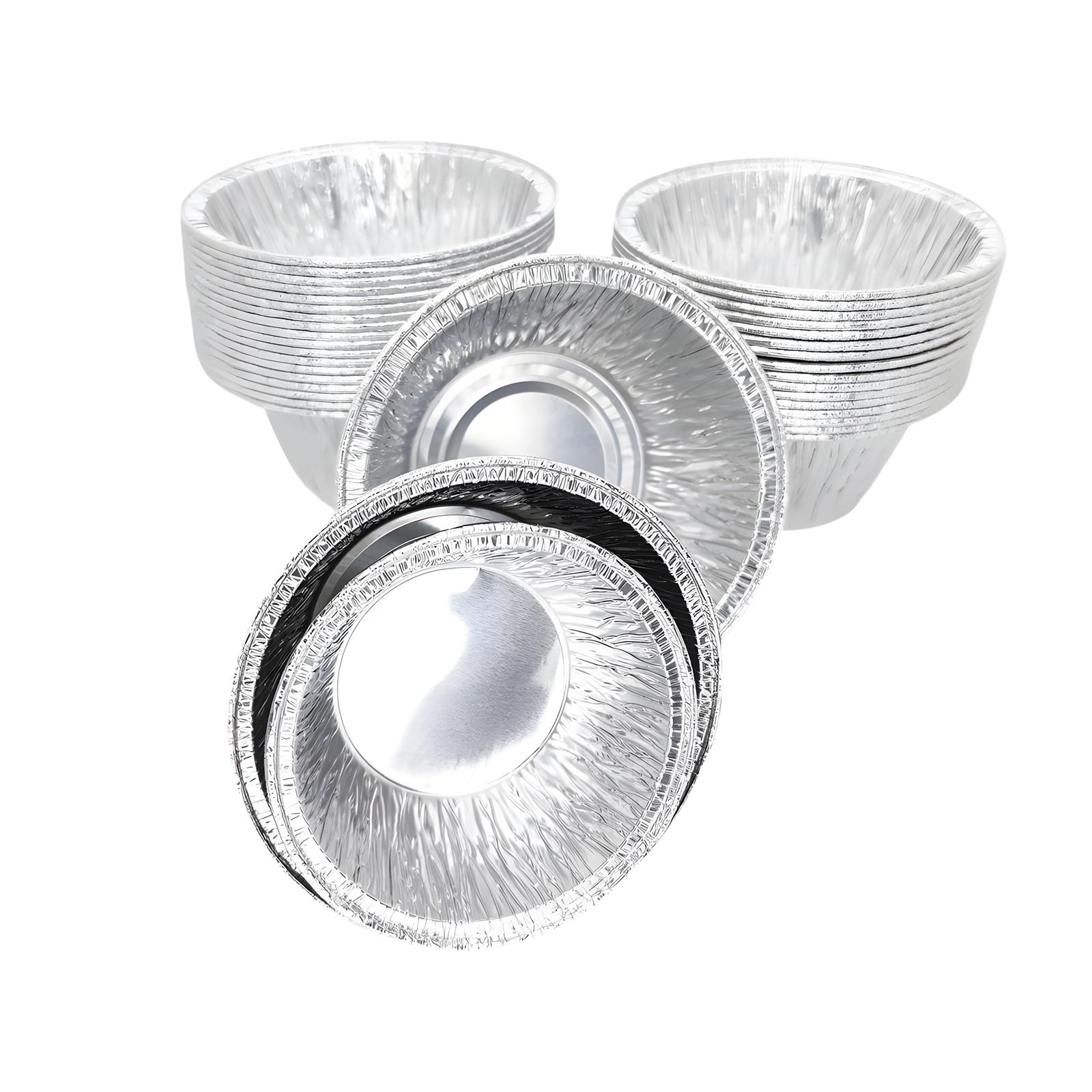 

50Pcs Aluminum Foil Baking Mold Oven Safe Sealable Durian S серебряный