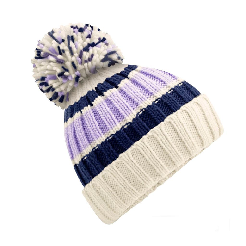 Beechfield Unisex Adult Hygge Striped Beanie