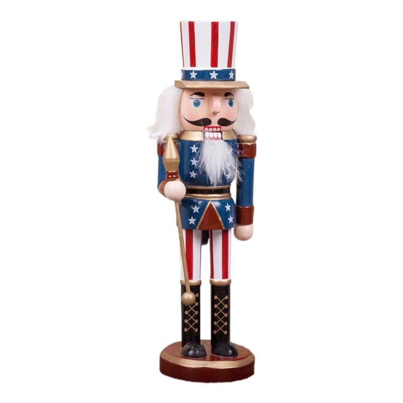 

American Nutcracker Soldier Christmas Decorations for Shelves Tables Holiday