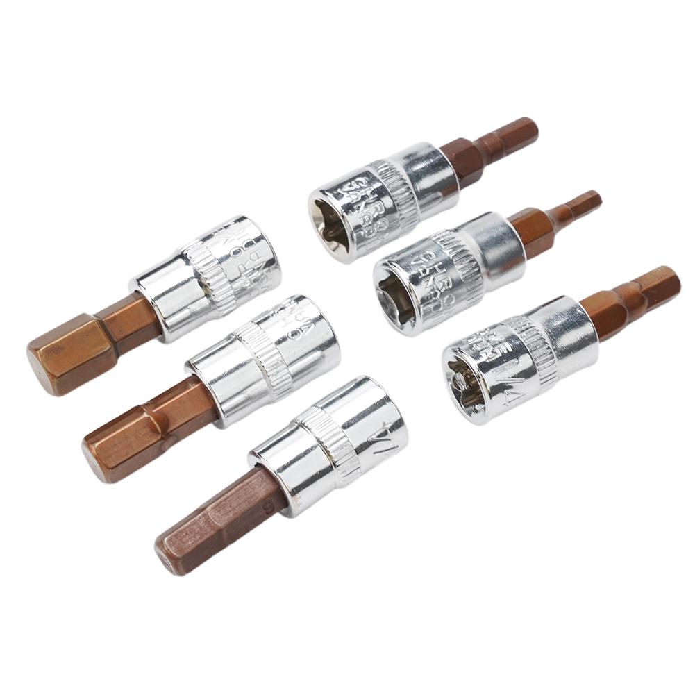 Set Tools Bit Socket Screwdriver 14 Inch 6pcs H3h8 Hex Screw Driver Bits