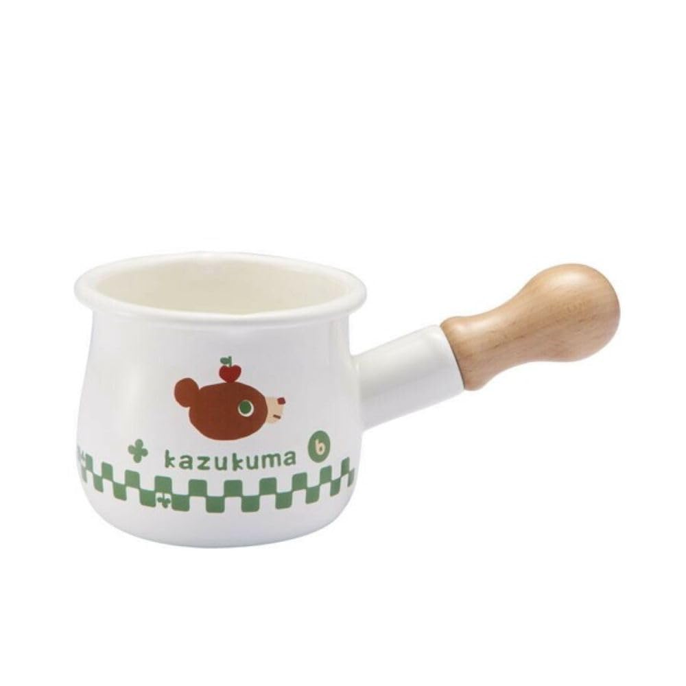 

Эмалированная кастрюля Toyo Enamel Kazukuma с эмалированным покрытием, белая, размер: приблизительно. Ш19,5 x Г10,5 x В8,8 см, KAZ-2403