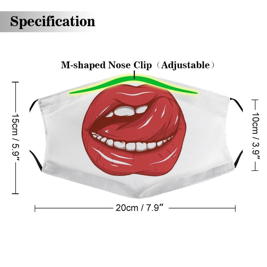 1Pack Protective Nylon Fabric Mask With Soft Stretch Fit And Replaceable 5/10/15 Filters Offering Effective Dustproof Daily Coverage