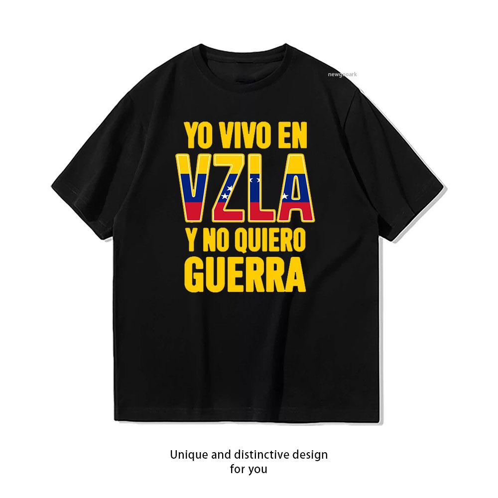 Venezuela En El Corazon Venezuelan Pride Classic TShirt Women Unisex Casual Cotton Graphic T Shirts Creative Camisetas Tops Tee
