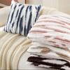 1pc Double-Sided Faux Fur Plush Cushion Cover for Sofa Fuzzy Striped Soft Throw Decorative Pillow Covers for Couch or Bedroom