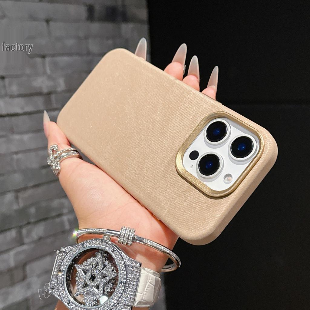 iPhone 16 Pro Max Case: Full Coverage Flannel with Metal Lens & Electric Melt Buttons