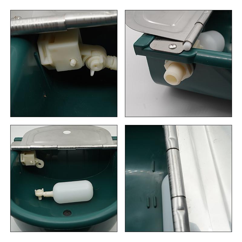 Plastic With Drain Hole Cattle Water Bowl Drinking Bowls For Horse Dog Sheep Automatic Float Farming Trough Livestock Drink Tool