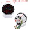 Car Truck Boat 85mm Digital Red Backlight GPS Speedometer w/Tachometer 0-200MPH