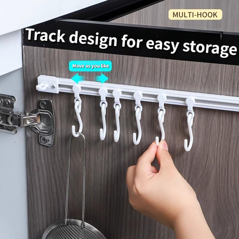

Настенный крючок для подвешивания на стену, крючок для шкафа, крючок для кухонного ряда, раздвижной S-образный крючок, многофункциональный крючок, длинный ряд, наклейка без удара, крючок