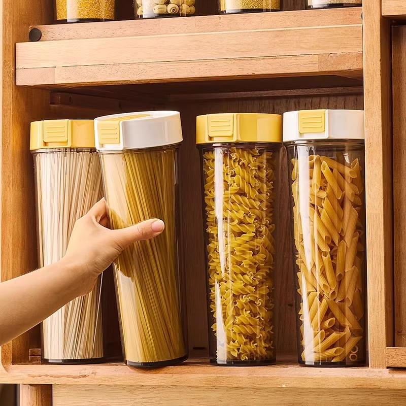 Storage Box Sealed Tank Grains Storage Tank Food Grade Kitchen Storage Cylinder Plastic Pasta Noodle Bucket