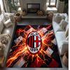 AC Milan Printed Flannel Area Rug Non Slip Soft Polyester Floor Carpet Indoor Decor Mat for Bedroom Living Room Sofa Game Room Home Decoration