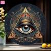 Vintage Retro Metal Sign Evil Eye Fatima Hand Wall Decor Home Bar Garage 20x20cm