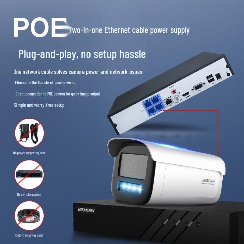 

HIKVISION DS-7808N-K1/8P 8-Channel POE NVR with 6TB HDD CN plug (adapter included)