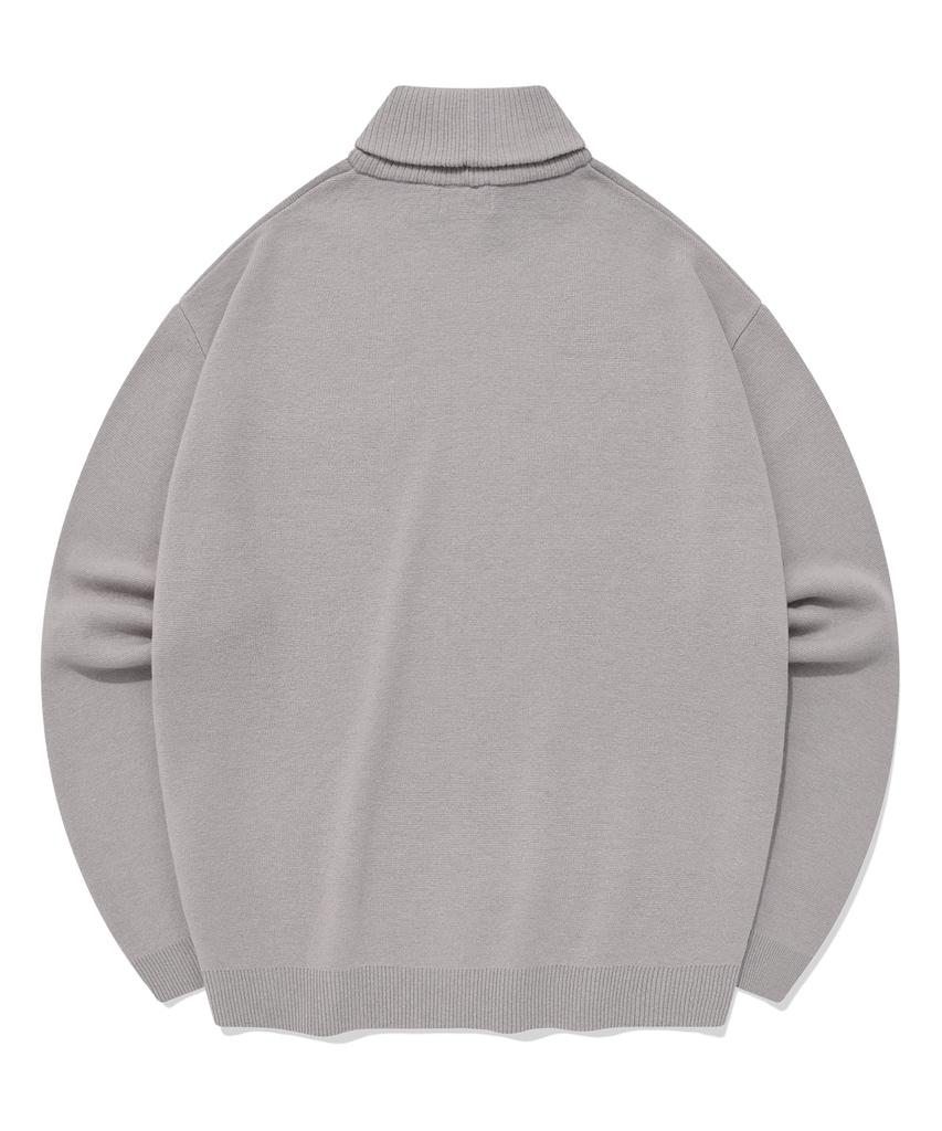COVERNAT Lambswool Turtleneck Knit Lavender