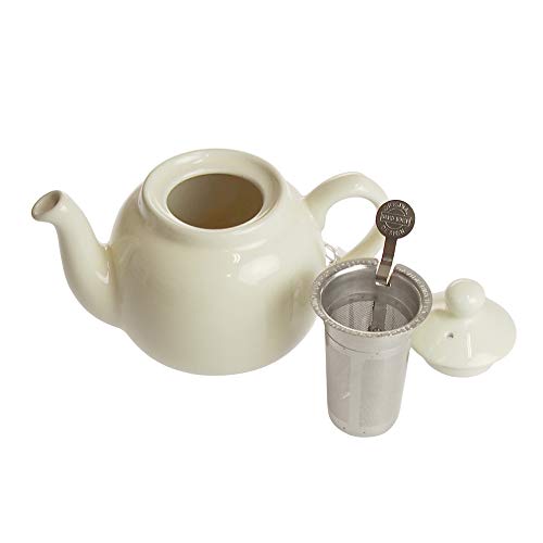 LONDON POTTERY Farmhouse Teapot, 2-Cup, Ivory