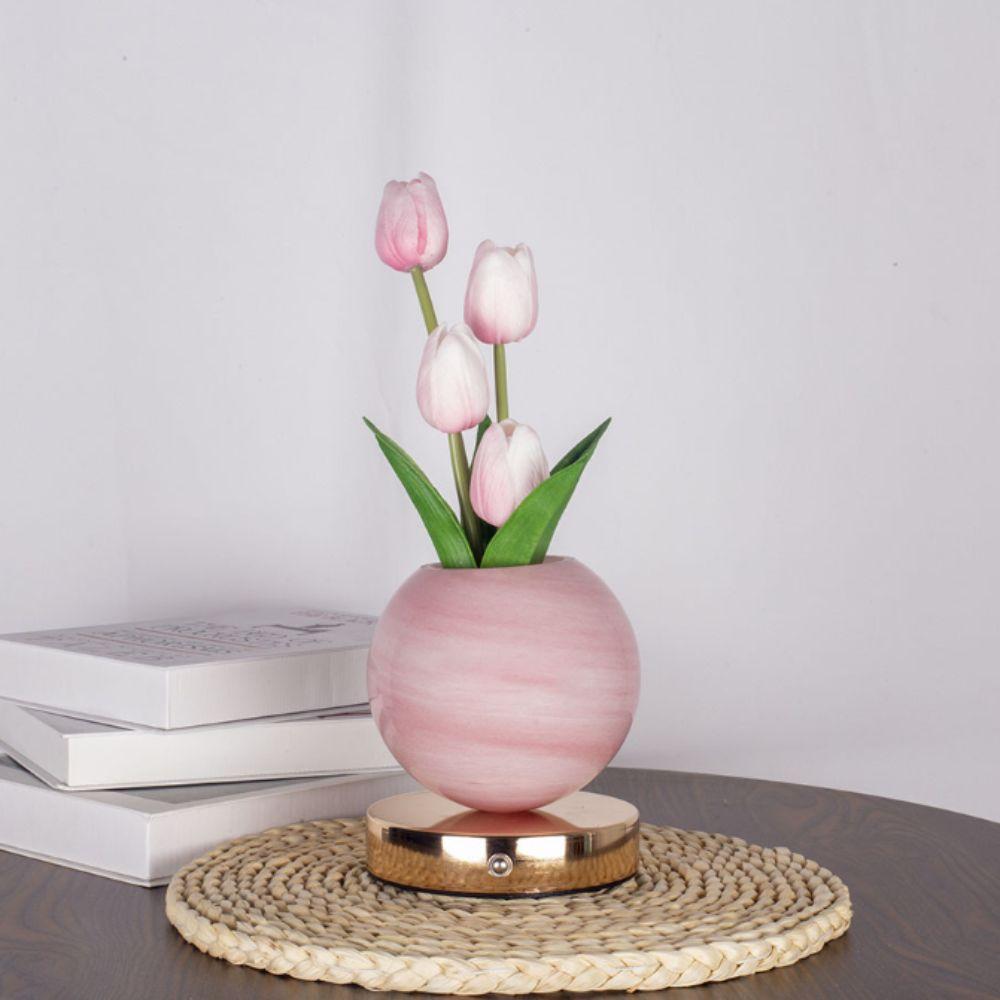 USB Rechargeable USB Rechargeable Desk Lamp Artificial Flower Desk Lamp Home Room Decor