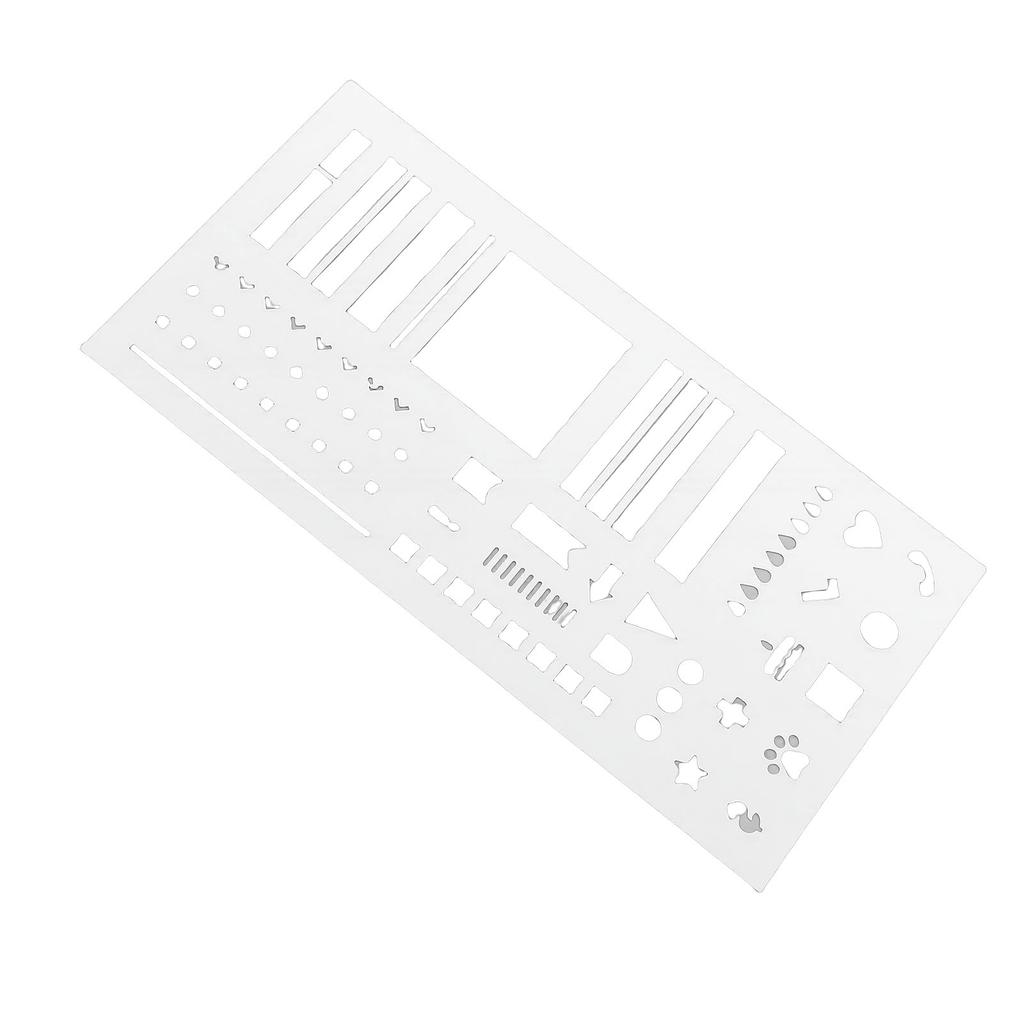 Planner Stencil Plastic Reusable   Flexible Record Template Accurate Drawing Journal Craft Supplies for Schedule Transparent
