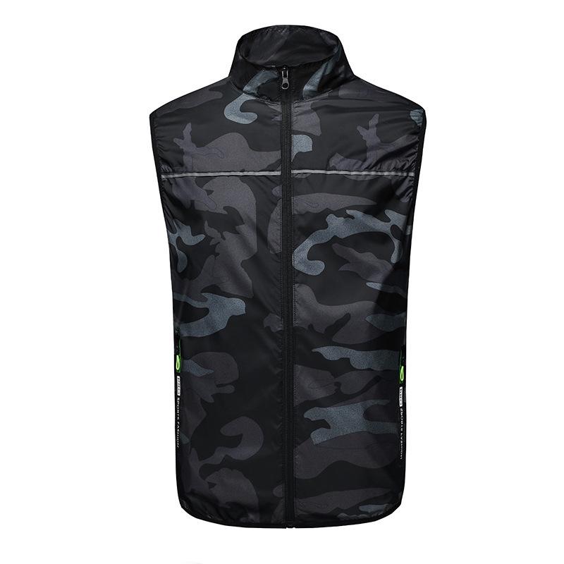 USB-Charging Cooling Camouflage Vest with Fans and Sun Protection