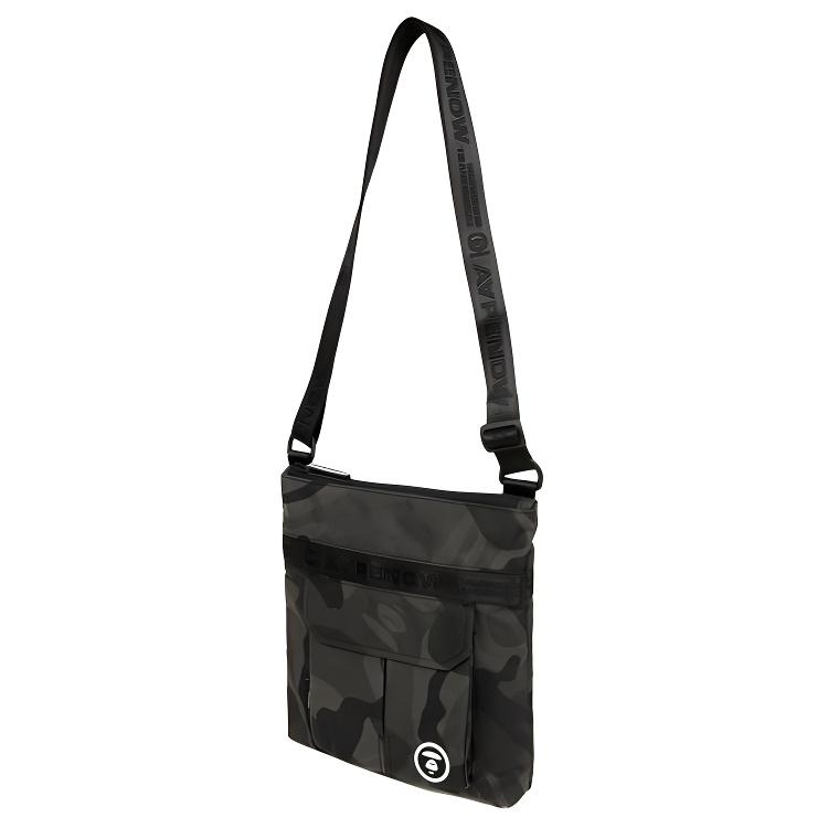 New Aape Polyamide Shoulder Bag, Crossbody Bag Regular Men's Black AAPBGM5331XCO