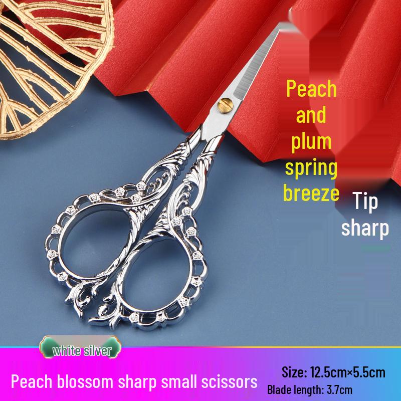 Mini Portable Stainless Steel Pointed Scissors for Cross Stitch, Thread, and Paper Cutting