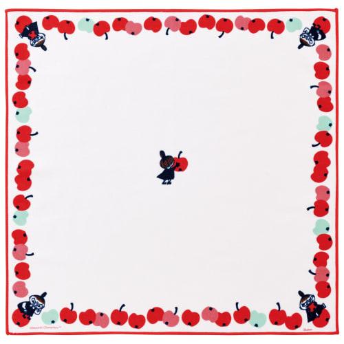 Skater Self-Adhesive Lunch Cloth, Easy to Tie, Moomin, Little My, Apple, KBST43