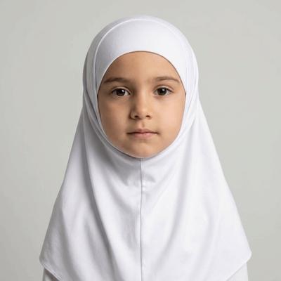 Schnelltrocknender Kinder-Hijab Eisseide Sonnenschutz Kopftuch Leichter Hijab-Schal Kinder Mädchen