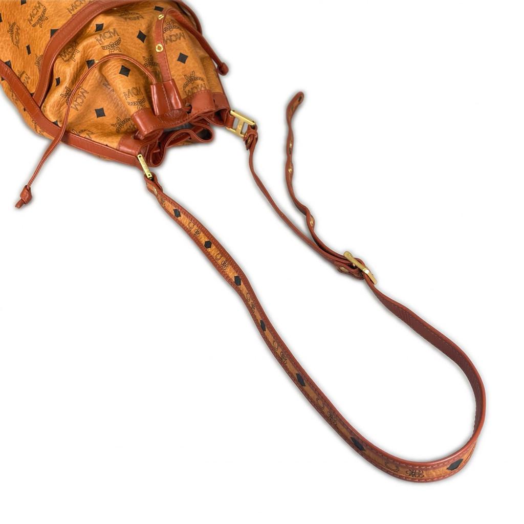 MCM Vicetos Handbag Brown Women Drawstring bag used