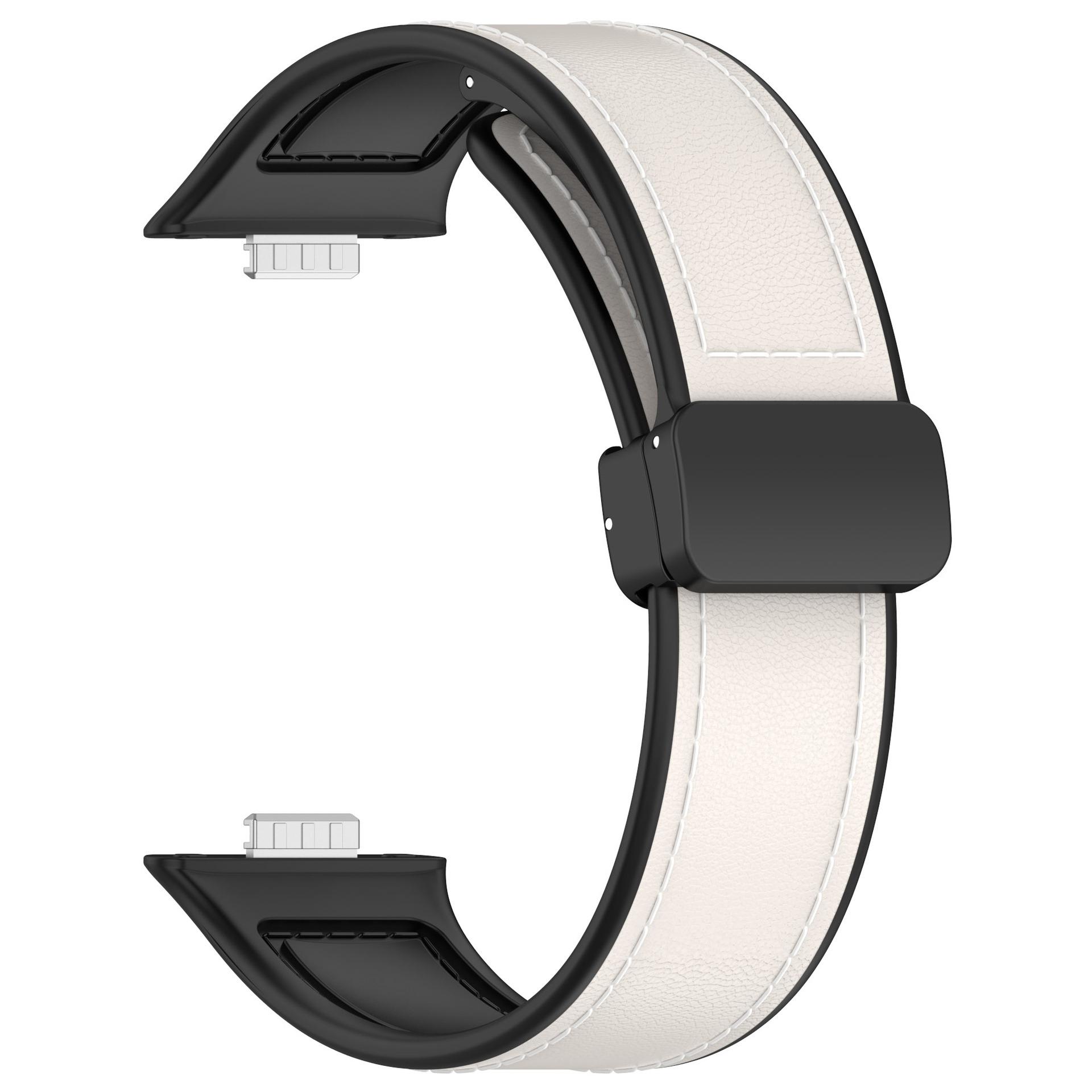

Кожаный ремешок с магнитной складной пряжкой для Huawei Watch Fit 3, ремешок для спортивного браслета HUAWEI Fit3, ремешок для часов белый