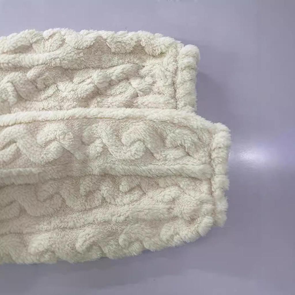 Women's Plush Crew Neck Casual Long Sleeve Top and Pants Set