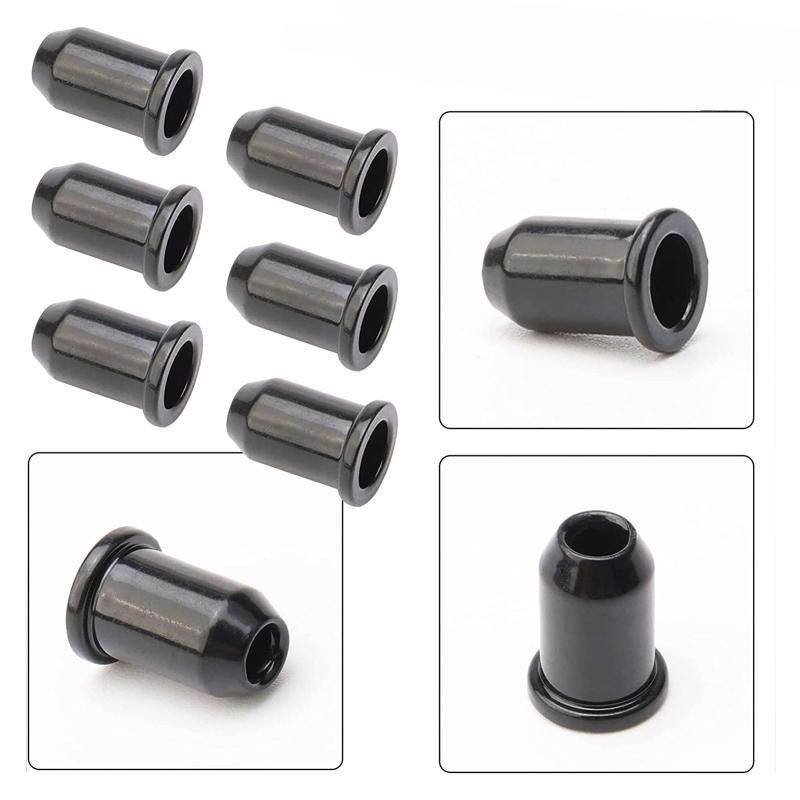 6Pcsset Guitar String Caps Mounting Buckle Through Body Ferrules Guitar String Ferrules Bushing For Electrical Guitars
