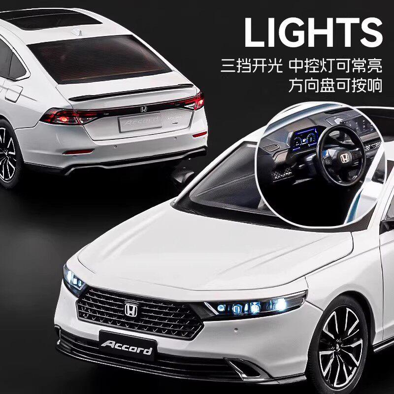 1:18 Honda Accord 10Th Gac Sports Sedan Alloy Metal Diecast Model Car Home Trendy Collect Desktop Display Ornament Birthday Gift
