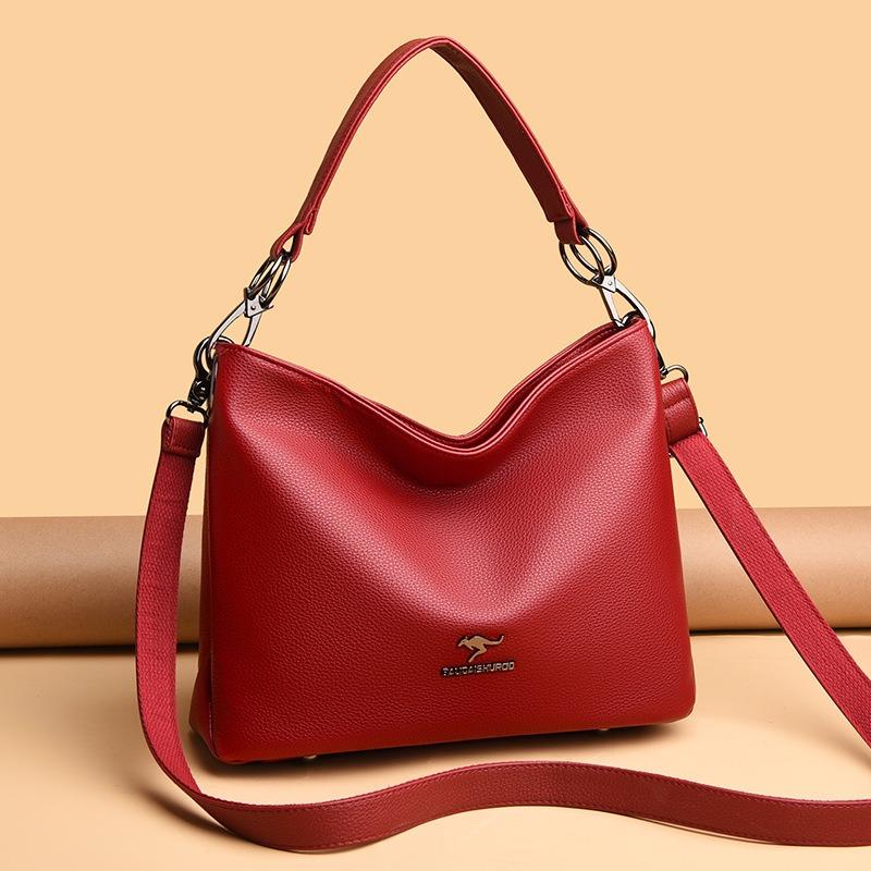 Women's messenger bag women's new fashion versatile hand bag large capacity soft leather shoulder mother bag