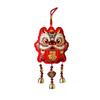 Handmade Chinese Fu Word Wind Chimes Red Lucky Lion Sachet Pendant  Spring Festival
