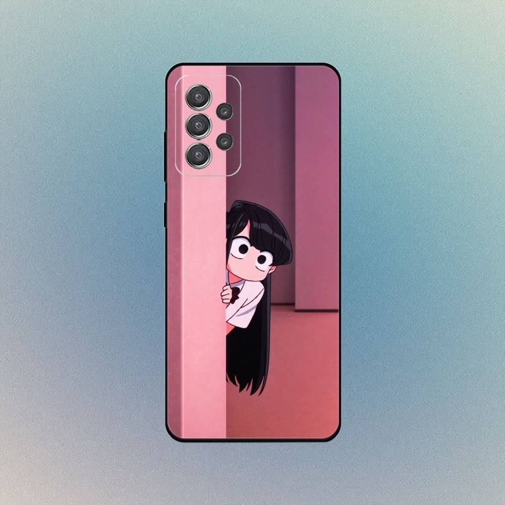 k-Komi Shouko Phone Case For Samsung S25,S24,S21,S22,S23,S30,Ultra,S20 Black Soft Case