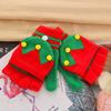 Soft Winter Gloves Warm Mitten Flip Half&Full Finger Christmas Convertible Glove