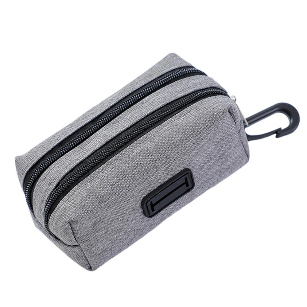 Double Zipper Pet Waste Bag Dispenser Cleaning Tools Pet Treat Bags Pet Waste Bags Carrier  Outdoor