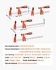 Bar Clamps for Woodworking 2-Pack 15.24cm 2-Pack 30.48cm Lockable F Clamp