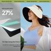 Beneunder Women's Blackout Wide-Brim Sun Visor Hat BM563