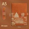 A5 Chinese Retro Style Trendy Notebook Set - Customizable Diary & Business Gift with Logo Printing