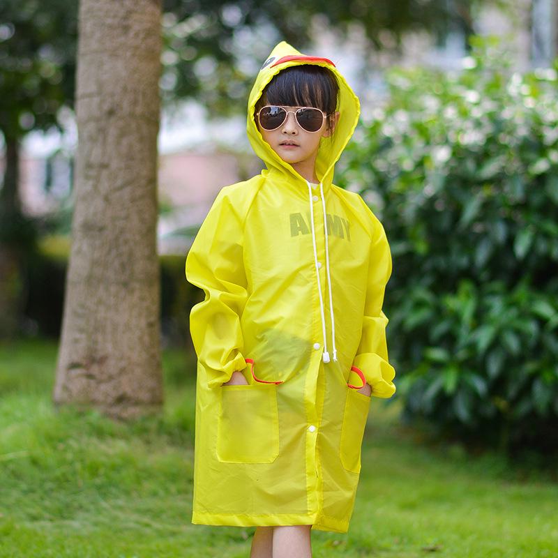 Kids Cartoon Raincoat Korean Children's Rain Gear Cute Baby Poncho Household Goods Playground Songkran Festival Rainwear