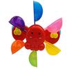Rainbow Sucker Windmill Bath Toy Water Spray Colorful Waterwheel Interactive Fun Toy for Toddlers Baby Bath Time Play