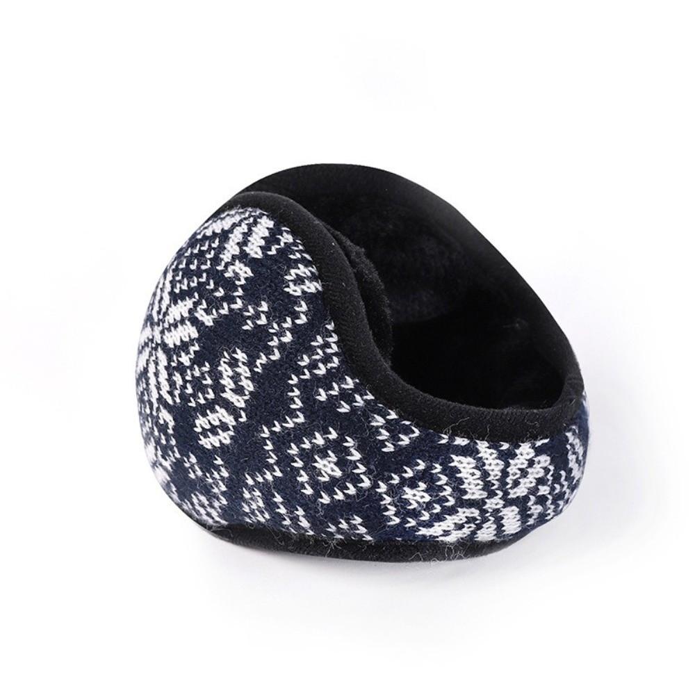 Thermal Warm Thicken Velvet Earmuff Knitted Ear Warmers Fashionable Winter Ear Cover  Cold Weather