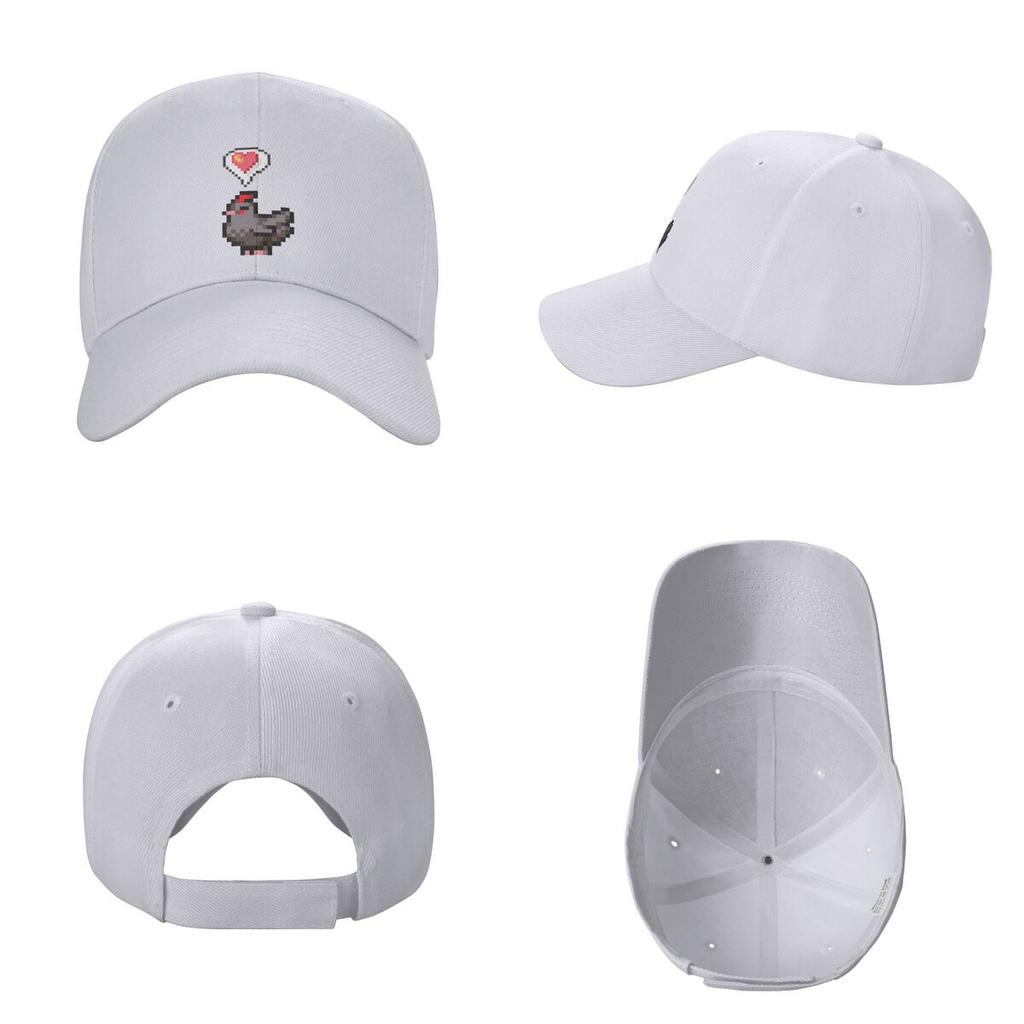 Unglückliche Hühner Stardew Valley Spiel Niedliche Cartoon Baseballkappen Herren Damen Hüte Outdoor Kappe Streetwear Baseballmütze Kappe
