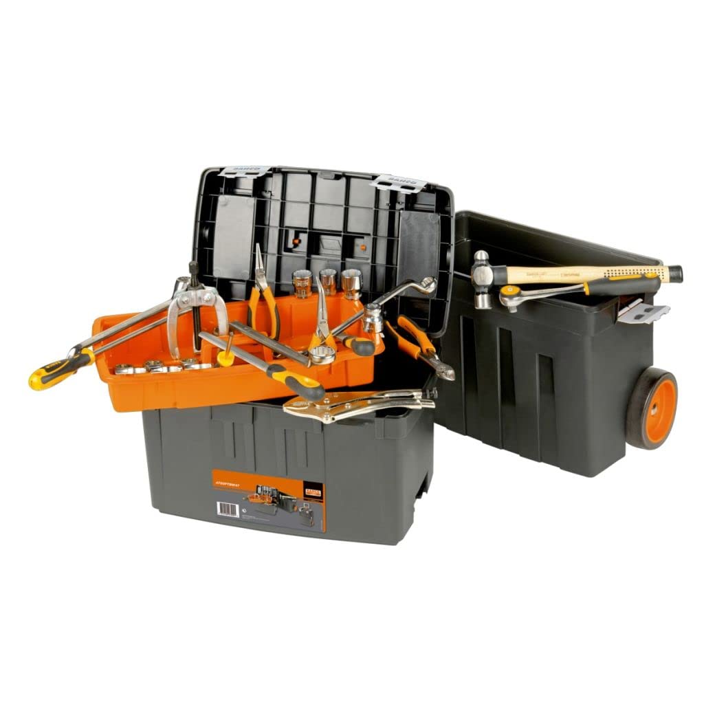 Bahco Heavy Duty Plastic Box with Casters 4750PTBW47