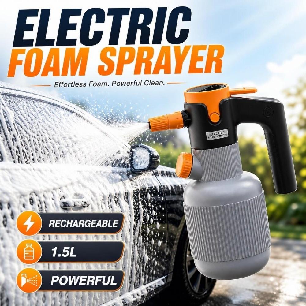 Rechargeable Electric Spray Bottle Handheld Car Wash Sprayer Snow Foam Sprinkler Auto Wash