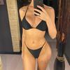 With Long Sleeve Cover Up Halter Bikini Women Swimwear Female Swimsuit Three-pieces Bikini set Bather Bathing Suit Swim