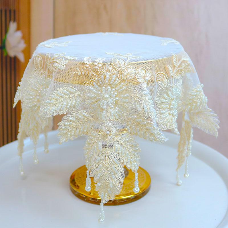 NEU Perlenstickerei Tischset Stoff Hochzeit Weihnachten Blumen Essplatzset Küche Tischdekoration und Zubehör